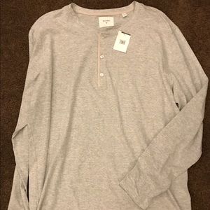 Billy Reid - NWT Grey Hartford Henley - Size XL
